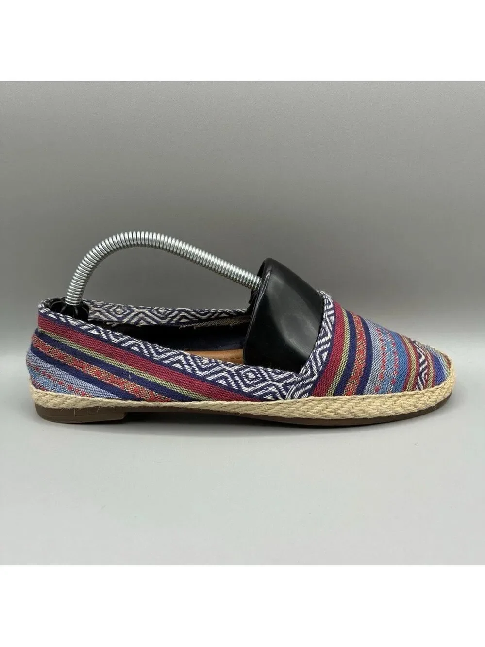 Lucky Brand Dexie Aztec Flats Women’s 6 M Multicolor Slip On Espadrille